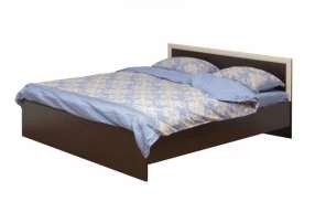 Кровать двойная 21.53 (шир. 160) с откидным механизмом (венге/профиль дуб линдберг) Н New/осн.