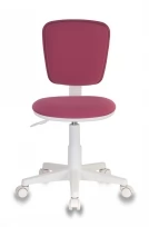Кресло детское CH-W204NX Ткань/Пластик, Розовый 26-31 (ткань)/Белый (пластик)