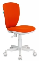Кресло детское KD-W10 Ткань/Пластик, Оранжевый 26-29-1 (ткань)/Белый (пластик)