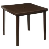Стол квадратный, 800x800x740 мм, цвет коричневый