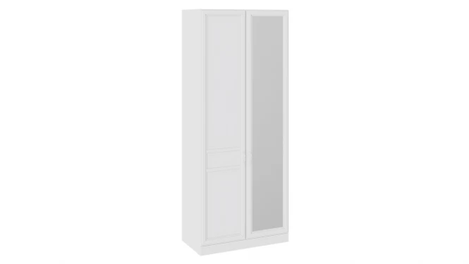 Шкаф для одежды с 1 глухой и 1 зеркальной дверью правый «Франческа» (Дуб Седан)